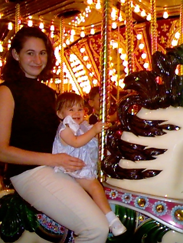 Shannon with Chace at the Fair