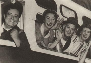 Jackie Gleason, Audrey Meadows, Art Carney, and Joyce Randolph