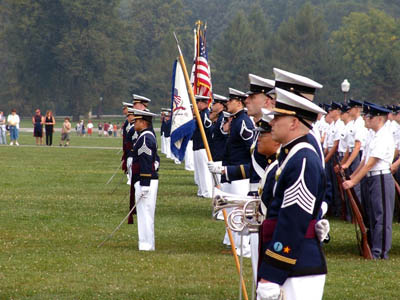 Virginia Tech Corps of Cadets Regiment on Parade
