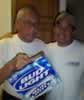 Art's buddies--his son and his beer. (23,493 bytes)