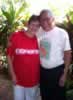 Art & Shirley on the lanai. (27,621 bytes)