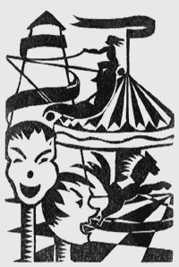 A lino-cut