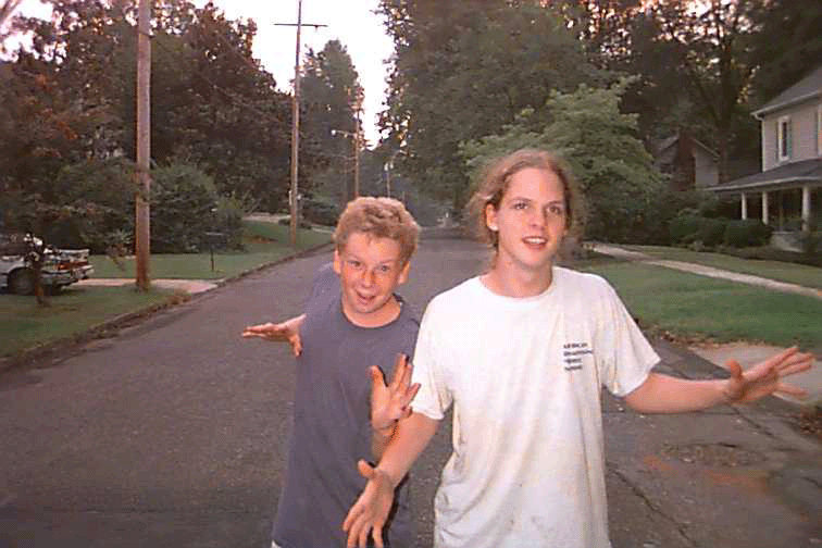 that's walter in the back. my son