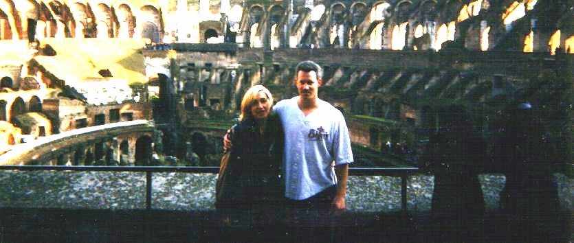 Daniela and I inside the Colusseum