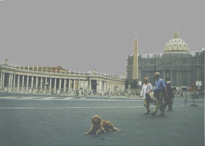 Sandy at Pza. S. Pietro