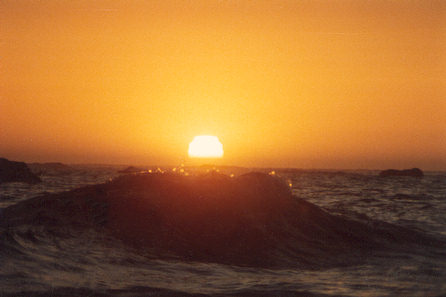 Pacific ocean sunset