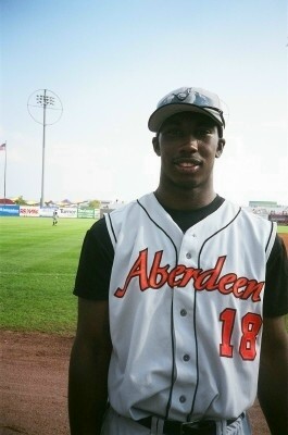 Aberdeen's Lorenzo Scott/'Clones warming up near the Parachute Jump
