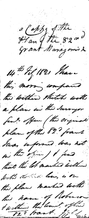Copy of the Plan of the 82nd grant Maragomish [sic]