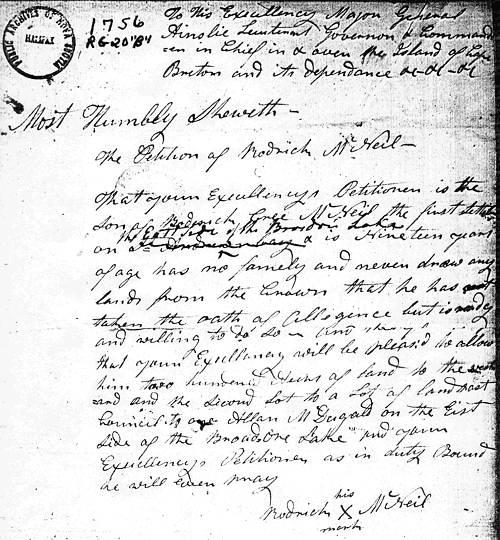 Roderick McNeil's petition