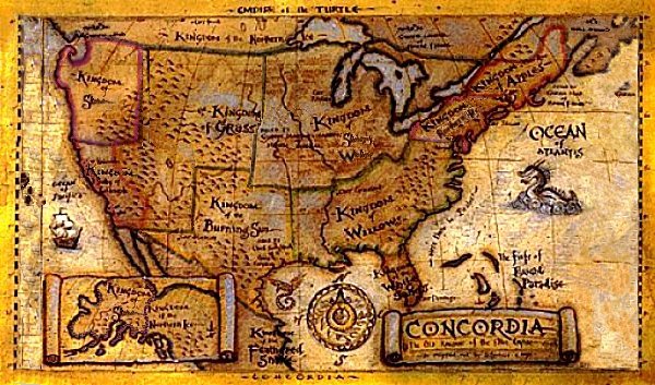 a Map of the Empire of Concordia.