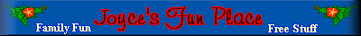 Banner Joyce's Fun Place
