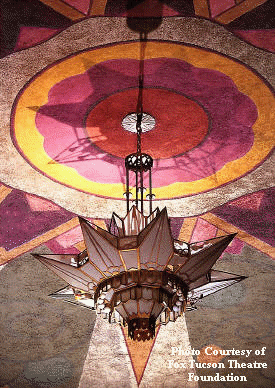 The Famous, Recently Restored Chandelier at the Fox Tucson