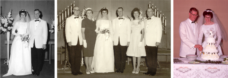 Bob and Beverly's wedding, 1964