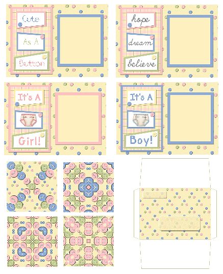 Contents of Cute As A Button Mini-Collection