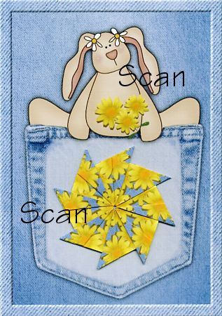 Finished Card Sample from Blue Jean Daisies 1 Mini-Collection