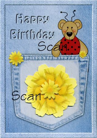 Finished Card Sample from the Blue Jean Daisies 2 Mini-Collection