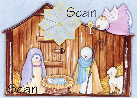 Finished Card Sample from the Christmas Nativity Mini-Collection