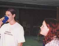 If you look carefully, you can see Justin glaring at me.