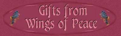 Gifts from Wings of Peace Banner