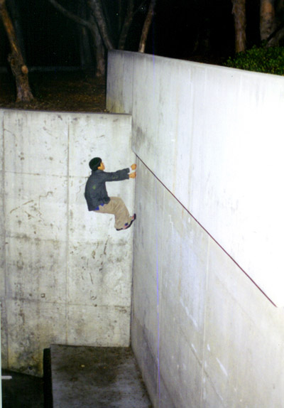 Layback and Enjoy, Little Indian Creek Wall (i.e. Mandeville Loading Bay)