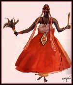Yansan (Oy) of Igbal - click to see larger picture