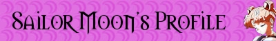 Sailor Moon's Profile