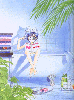 "What are you doing, you pervert!"