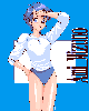 Ami in a gym uniform.