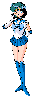 Mercury pushes her earring to whip out her visor.