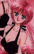 Ami with pink hair. I kinda like the dress.