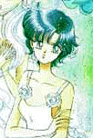 Ami in a bridal dress looking bored.