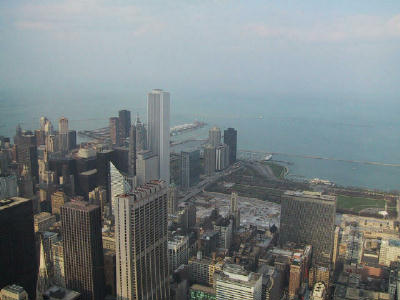 The view from the Sears Tower was impressive.