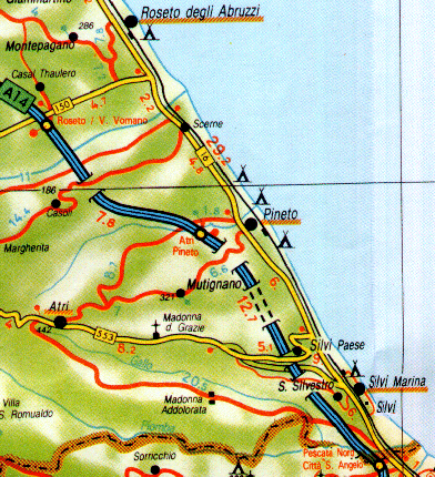 Detail of Atri and surrounding coastal area (TE).