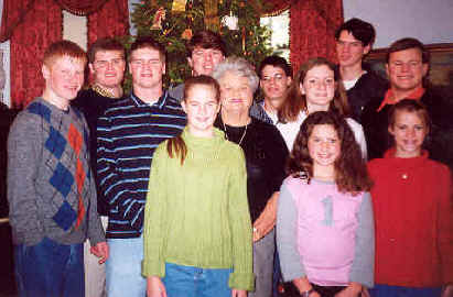The McMillan grandchildren with Mama Mac