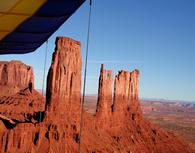 Sightseeing by ultralight. Monument Valley, Utah