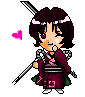 Chibi-Kamatari doing the famous kawaii pose^_~!
