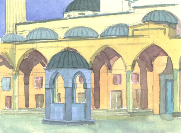 Istanbul / Innenhof d. Blauen Moschee I