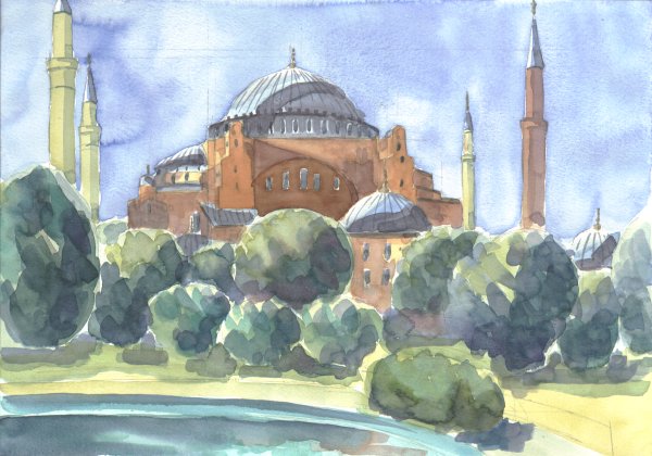 Istanbul / Innenhof d. Blauen Moschee I
