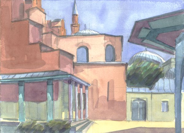 Istanbul / Innenhof der Hagia Sophia II