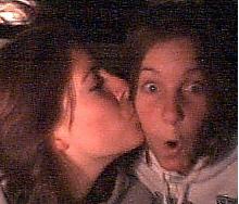 Angela Kissing Alanna...Arn't I Lucky !
