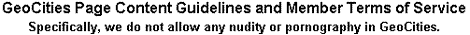 GeoCities Content Guidelines