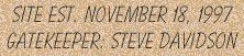Site est. Nov 18, 1997. Gatekeeper: Steve Davidson