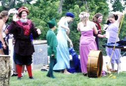 Some quick costume changes before going onstage... 