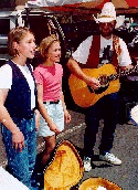 Family band busking