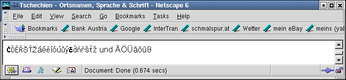 Netscape 6.1, SuSE Linux 7.2