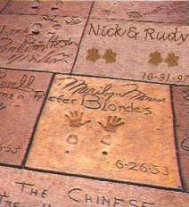 cement prints at Mann's Theatre