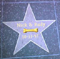 Nick&Rudy's Star on walk of frame