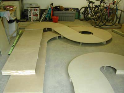 slot car track construction