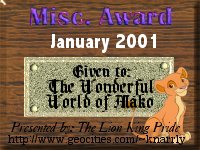 The Lion King Pride Award