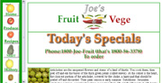 Joe's fruit and veg shop